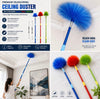 Premium Extendable Microfiber Ceiling Duster with Telescopic Handle | Long Reach Cobweb & Fan Cleaning Brush