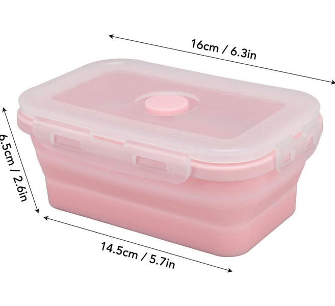 Premium Collapsible Food Storage Box with Lid – Space Saving Foldable Kitchen Storage Container