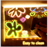 LED Holiday Acrylic Note Board – Glowing Writing Board with Christmas Design | Reusable Message Board