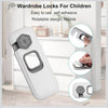 Child Safety Wardrobe Lock – Self Adhesive Cabinet & Drawer Lock for Children