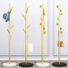 Luxury Tree-Style Standing Coat Rack with Marble Base – Multi Hook Organizer for Bags, Clothes & Accessories