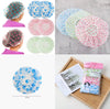 Premium Polka Dot Shower Caps – Waterproof Reusable Bath Caps (Pack of 3)