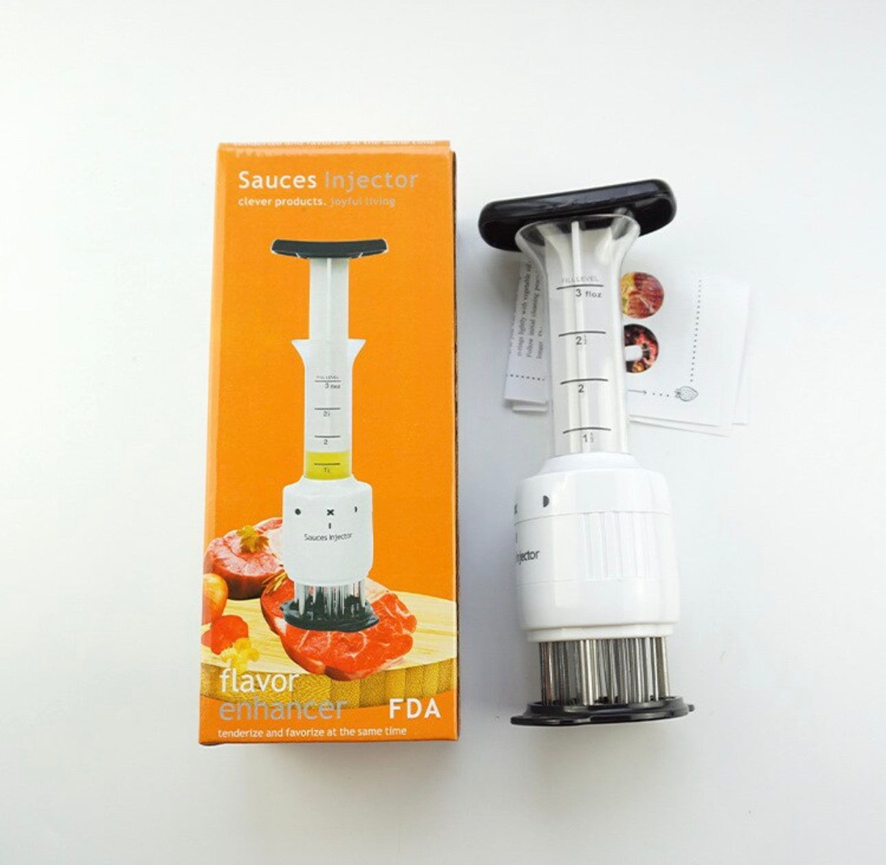 Premium Stainless Steel Meat Marinade Injector Needle Tenderizer for Bakra Eid BBQ, Roast Chicken & Juicy Meat Flavor Infusion Tool