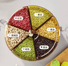 Premium 6-Compartment Rotating Dry Food Dispenser – Airtight Grain, Cereal & Rice Storage Container