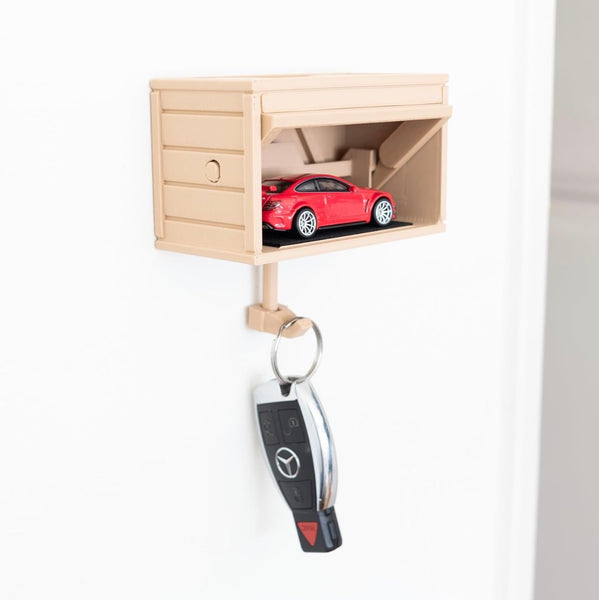 Mini Garage Key Holder With Car Model – Wall Mounted Key Organizer for Home & Office