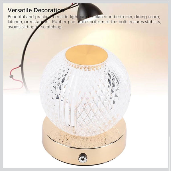 Luxury Crystal LED Table Lamp – Modern Decorative Lighting