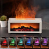 Premium Electric Flame Humidifier Fireplace – Tabletop LED Mist Heater Effect