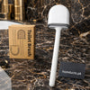 Luxury Silicone Toilet Brush with Hygienic Holder – Modern Bathroom Cleaning Set | Homducts.pk