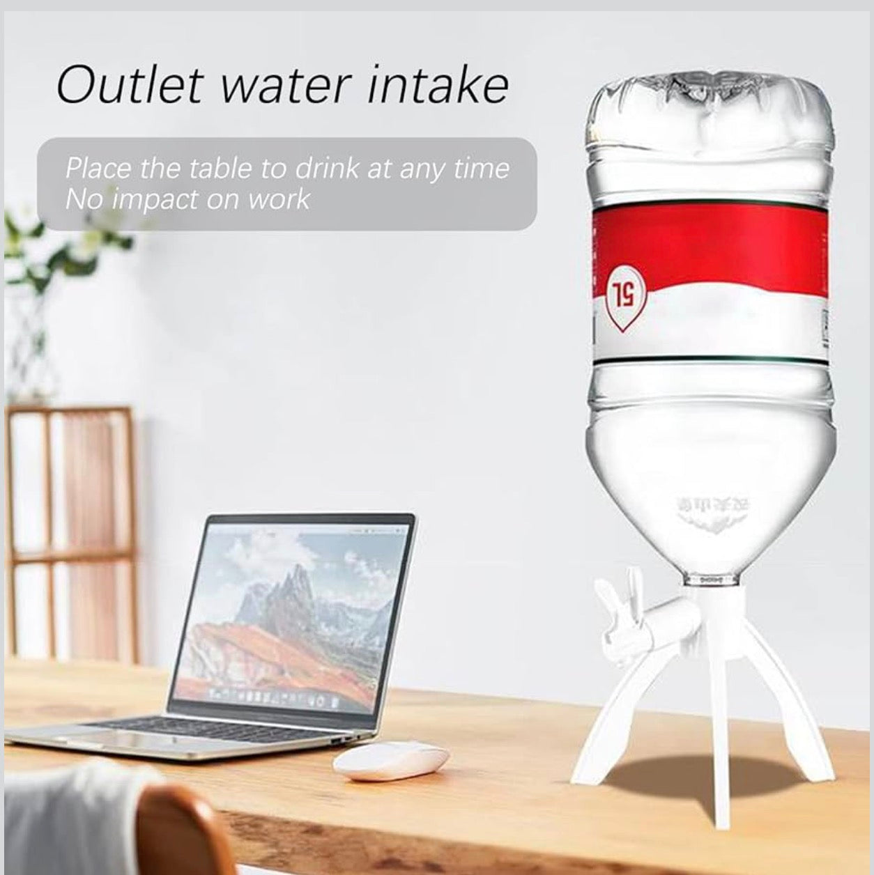 Luxury Portable Water Dispenser Stand – Easy Manual Drinking Water Pump for 5L Bottles