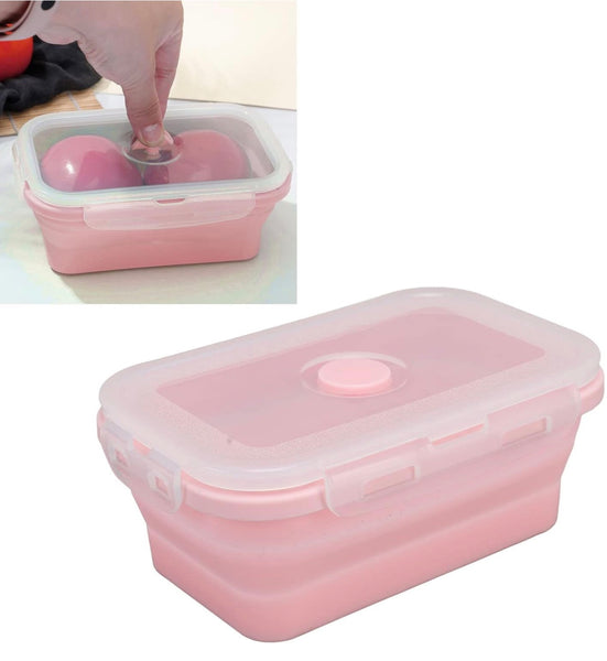Premium Collapsible Food Storage Box with Lid – Space Saving Foldable Kitchen Storage Container