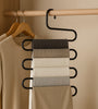 Luxury 5-Tier Space Saving S-Shaped Pants & Scarf Hanger – Heavy Duty Closet Organizer