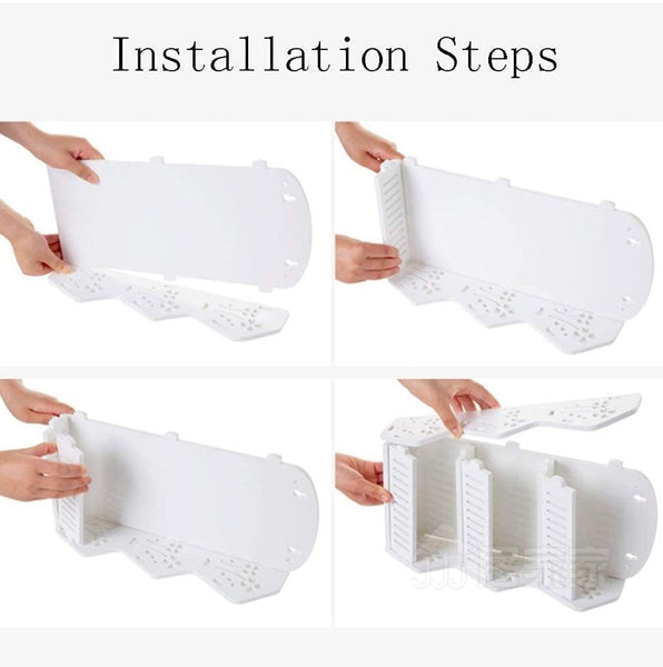 Wall Mounted Multi-Purpose Storage Organizer Rack – Space Saving Shelf for Home, Kitchen & Bathroom