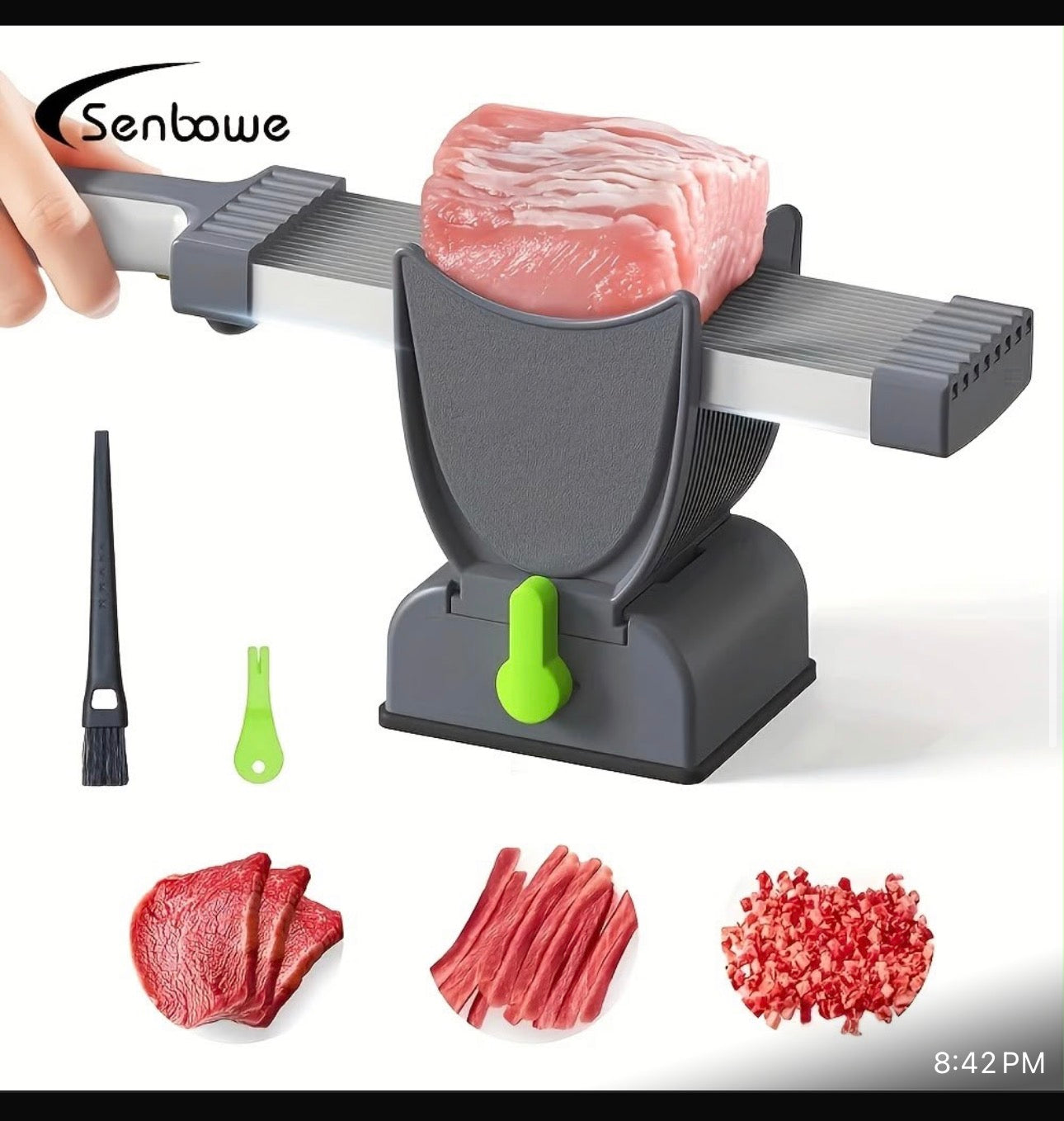 Premium Manual Meat Tenderizer & Slicer Machine | Multi-Blade Steak, Chicken & Beef Tenderizer Cutter