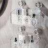 Premium Transparent Wall-Mounted Bathroom Organizer – Double Layer Suction Shelf
