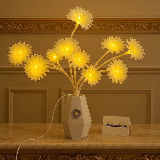 Premium LED Daisy Flower Table Lamp – Warm Glow Decorative Light for Bedroom & Living Room