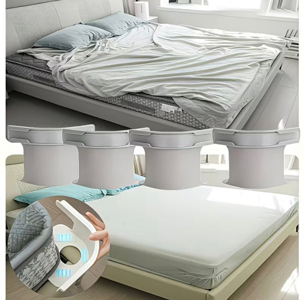 Premium Bed Sheet Holder Clips (4PCS) – Invisible Mattress Sheet Fasteners for Wrinkle-Free Bedding