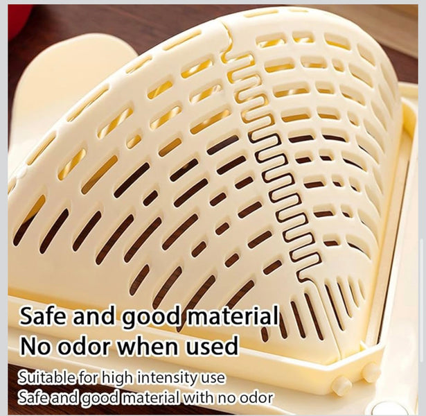 Premium Corner Sink Strainer Basket – Multi-Purpose Kitchen Drain Organizer
