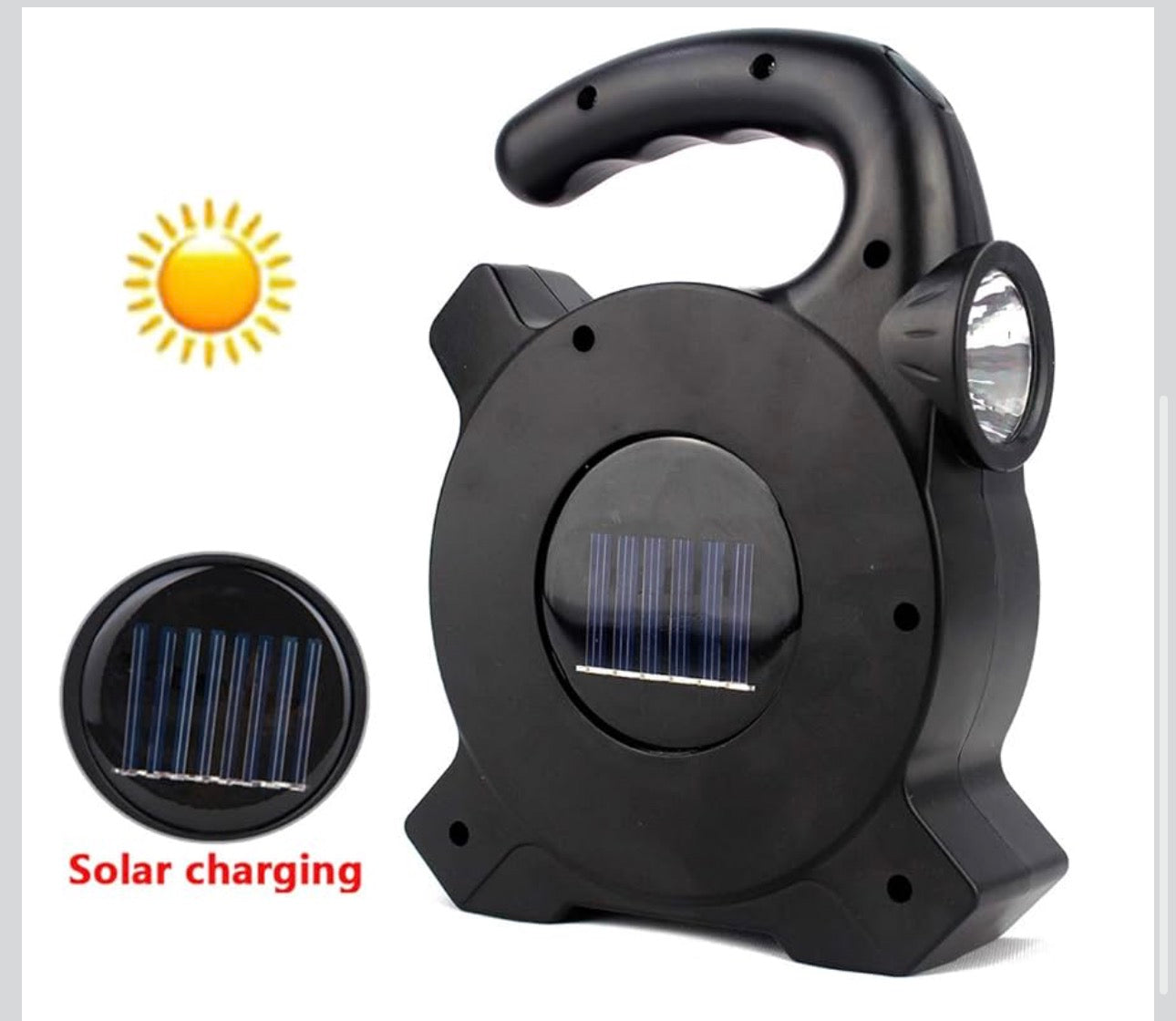 Luxury Solar Powered LED Camping & Emergency Light – Portable Rechargeable Flashlight