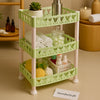 3-Tier Multipurpose Bathroom & Kitchen Storage Rack – Elegant Organizer Stand