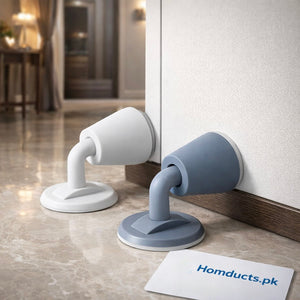 Heavy-Duty Silicone Door Stopper with Wall Protector – Non-Slip & Shock Absorbing