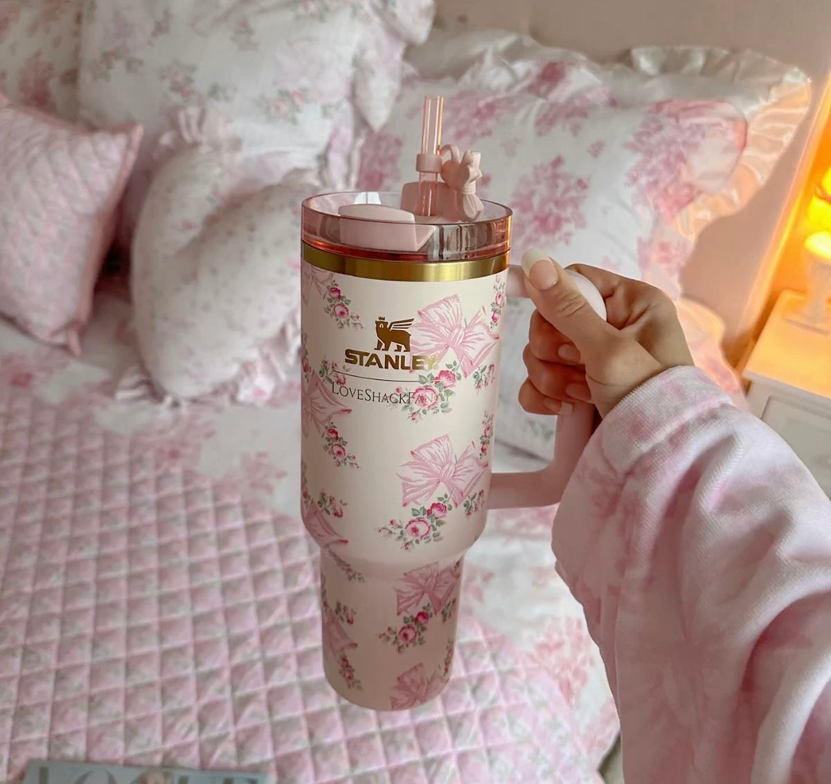 Stanley Love Shack Tumbler With Straw Cover And Gift Box Packing