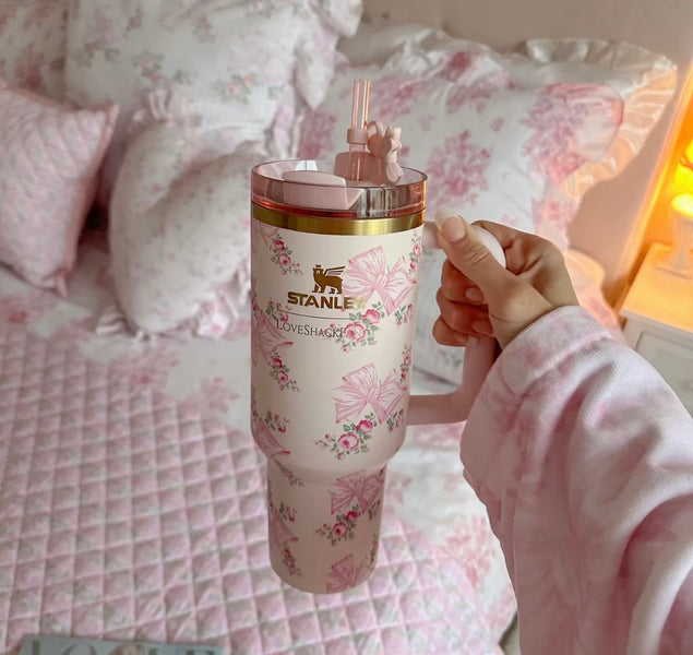 Stanley Love Shack Tumbler With Straw Cover And Gift Box Packing