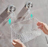 Premium Transparent Wall-Mounted Bathroom Organizer – Double Layer Suction Shelf