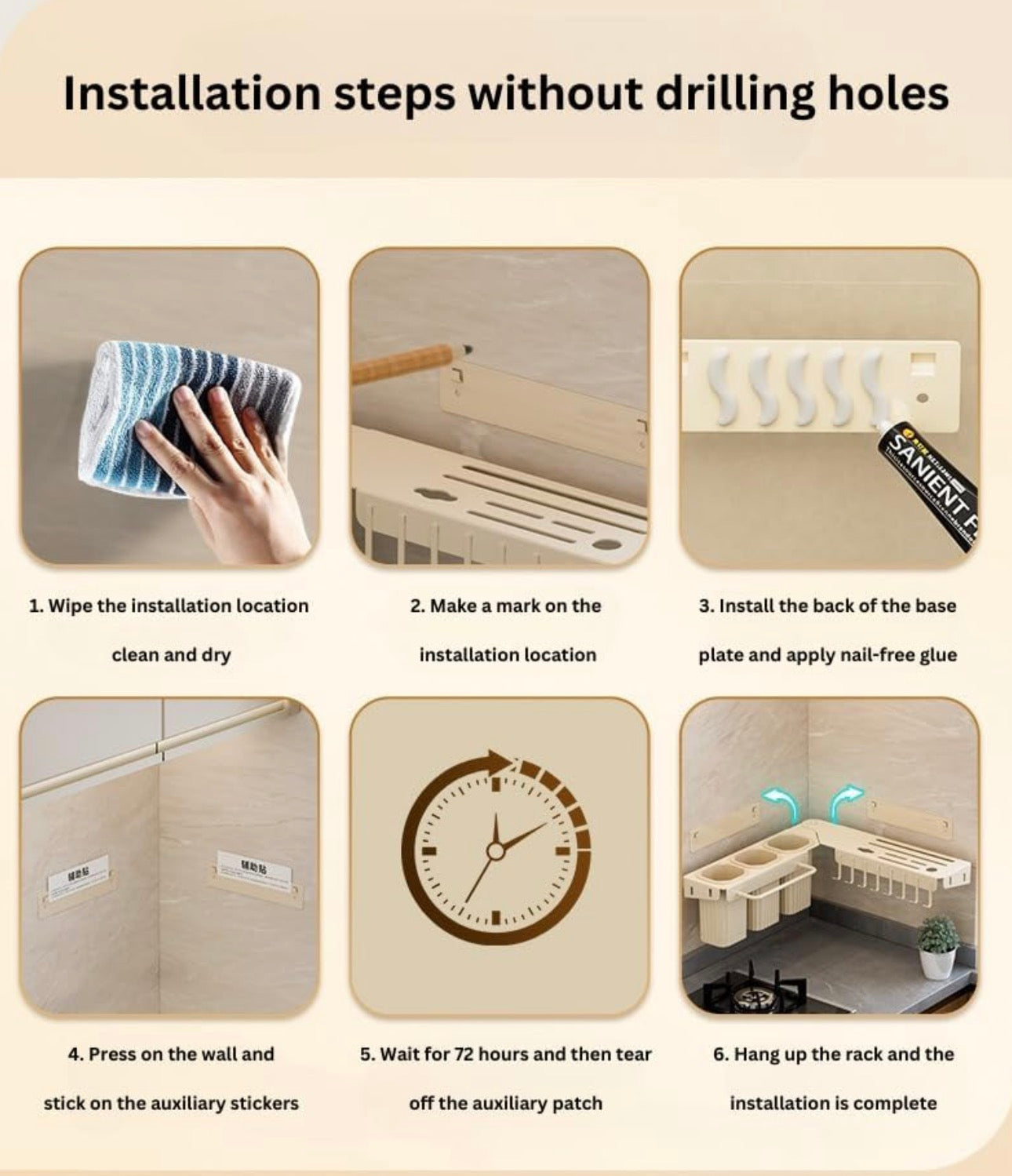 Luxury Over-the-Sink Kitchen Organizer Rack — Multi-Function Utensil & Storage Holder