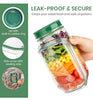 FreshVault Luxe Leakproof Salad Jar – Portable Food Container with Dressing Cup | Premium On-the-Go Meal Bottle (High Quality)