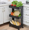 Premium Multi-Purpose 3 & 4 Tier Rolling Storage Organizer Rack for Bathroom, Kitchen, Laundry & Home Organization