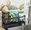 Luxury Sink Organizer Rack with Drain Tray – Multi-Functional Kitchen Storage Holder
