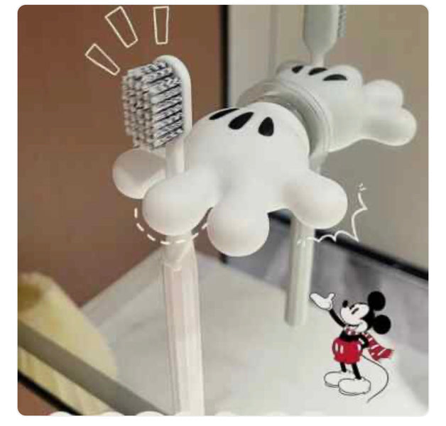 Cute Palm Shape Suction Cup Toothbrush Holder | Wall Mounted Bathroom Toothbrush & Razor Hook (1 Pc)