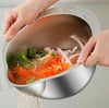 Premium Stainless Steel Strainer & Mixing Bowl Set – Dual Use for Washing, Draining & Cooking Prep