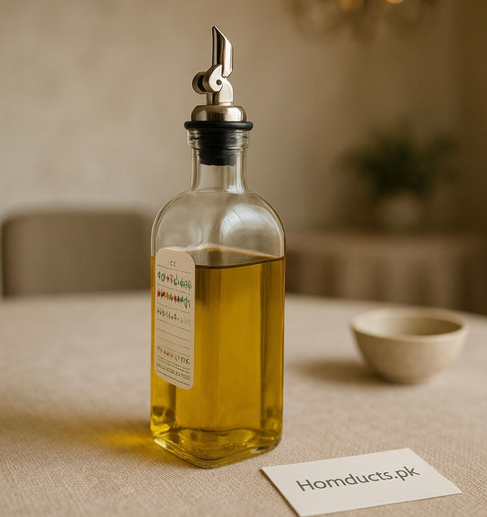 Ziba Premium Oil & Vinegar Dispenser Bottle – Leak-Proof Spout for Smooth Pouring