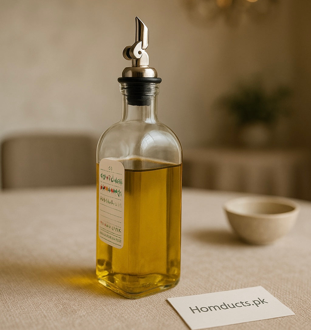 Ziba Premium Oil & Vinegar Dispenser Bottle – Leak-Proof Spout for Smooth Pouring