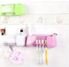 Wall-Mounted Toothbrush Organizer with Cover – Hygienic, Multi-Slot Bathroom Storage