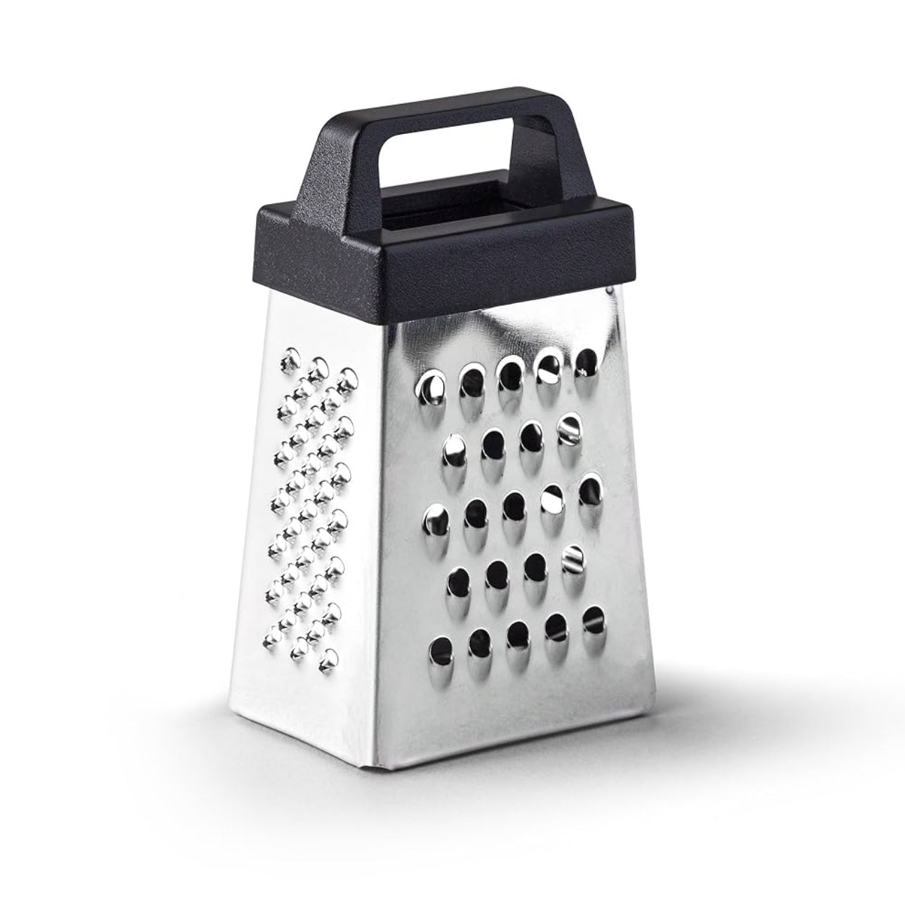 Mini Stainless Steel Box Grater with Handle – Spice, Cheese & Nutmeg Grater