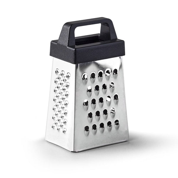 Mini Stainless Steel Box Grater with Handle – Spice, Cheese & Nutmeg Grater
