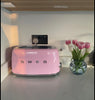 SMEG 2-Slice Retro Toaster – Pastel Pink Premium Stainless Steel Bread Toaster with Multi-Function Controls