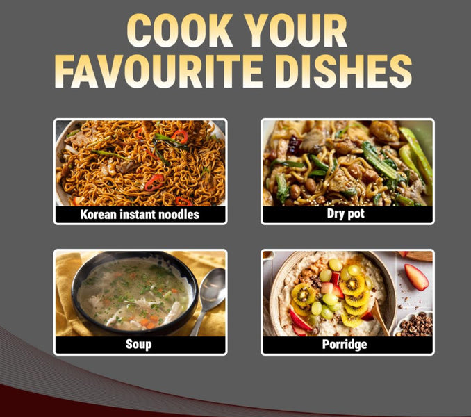 Luxury Golden Hammered Stainless Steel Noodle Pot with Double Handles – 16cm / 18cm