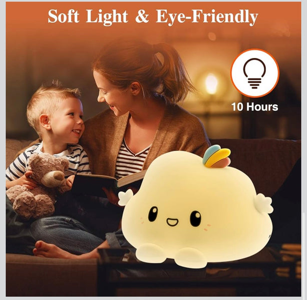 Cute Cloud Night Light Lamp – Soft Glow Kids Bedside Light