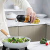 Glass Oil Dispenser Bottle with Automatic Pour Lid – Modern Kitchen Oil & Sauce Container