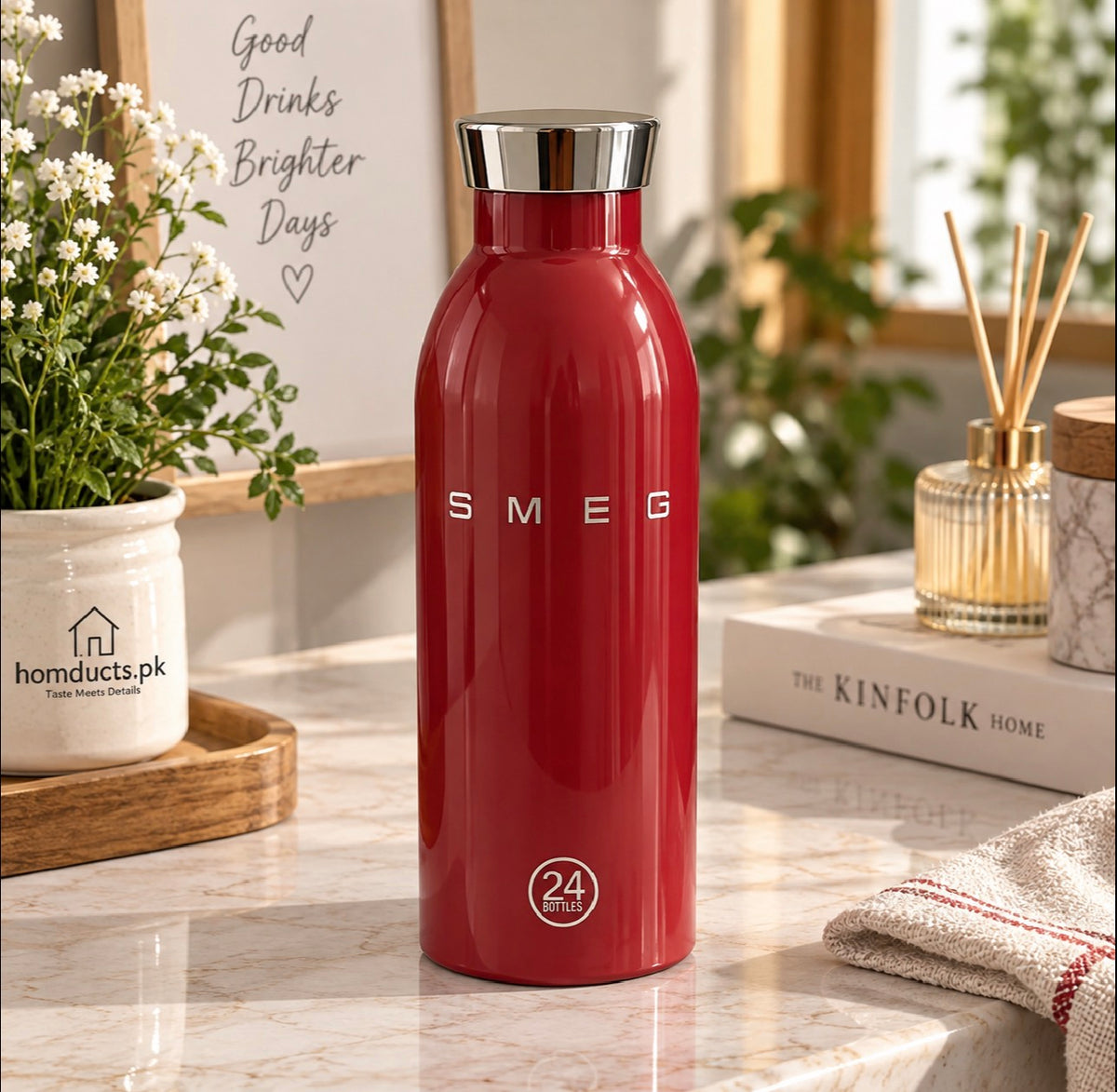 SMEG Insulated Stainless Steel Water Bottle – Premium Vacuum Flask