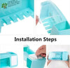 Wall-Mounted Toothbrush Organizer with Cover – Hygienic, Multi-Slot Bathroom Storage