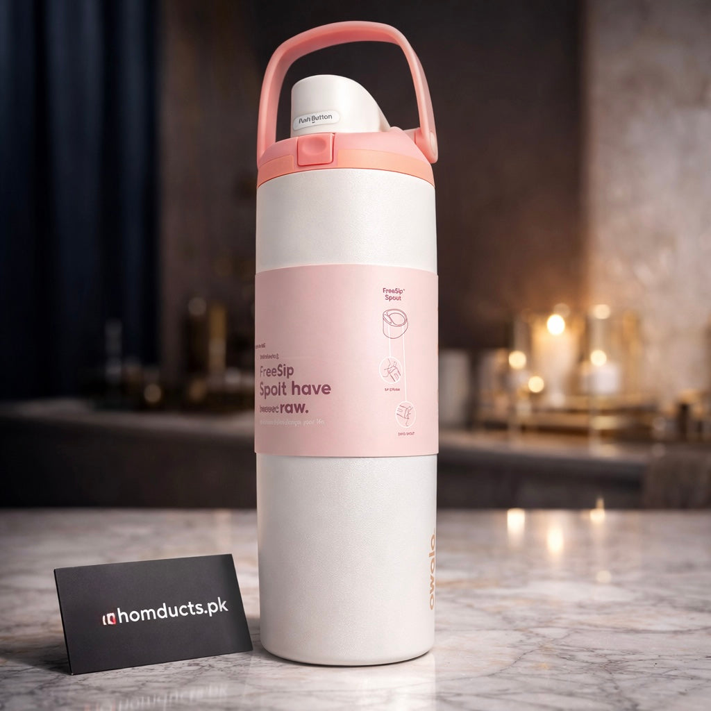 Owala FreeSip Insulated Stainless Steel Water Bottle with Locking Lid & Carry Handle