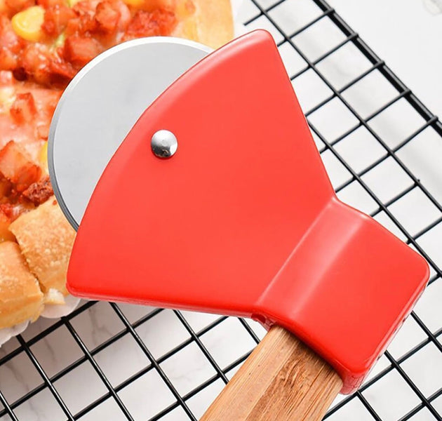 Ergonomic Pizza Cutter Wheel – Long-Handle Slicer for Pizza & Flatbread