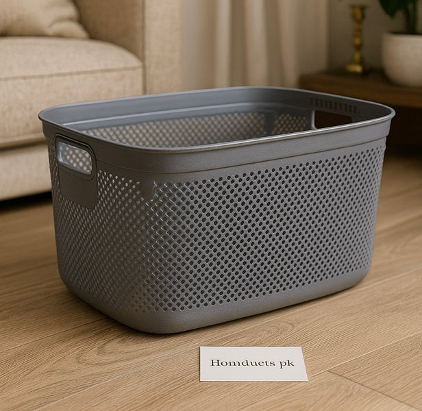 Ziba 30L Premium Mesh Storage Basket – Multi-Purpose Home & Laundry Organizer