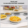 6-Slot Rotating Lazy Susan Serving Tray | Round Food & Snack Serving Platter