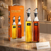 Luxury Glass Oil & Vinegar Dispenser Set with Precision Pour Spout – Leak-Proof Kitchen Bottles | Homducts.pk