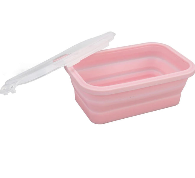 Premium Collapsible Food Storage Box with Lid – Space Saving Foldable Kitchen Storage Container